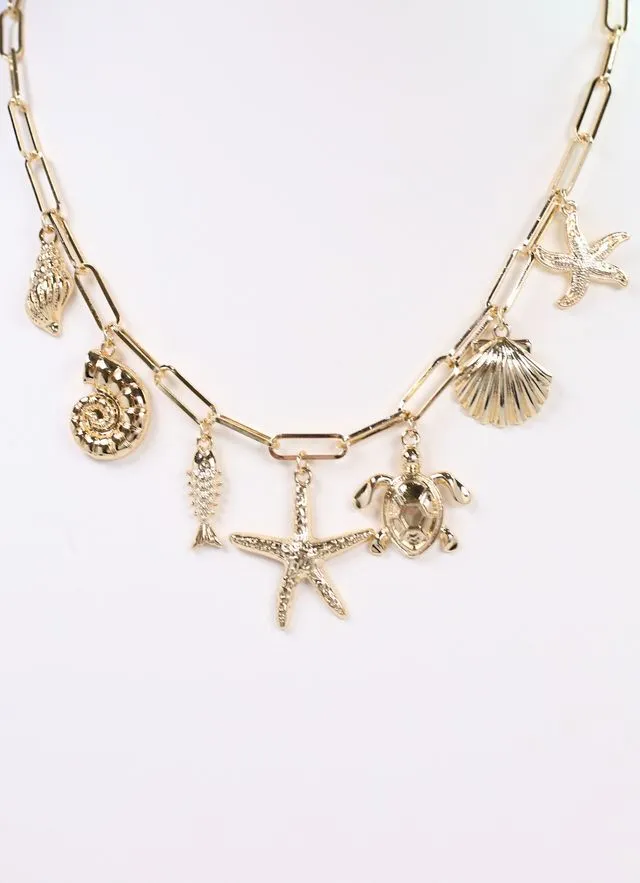 Gale Charm Necklace GOLD
