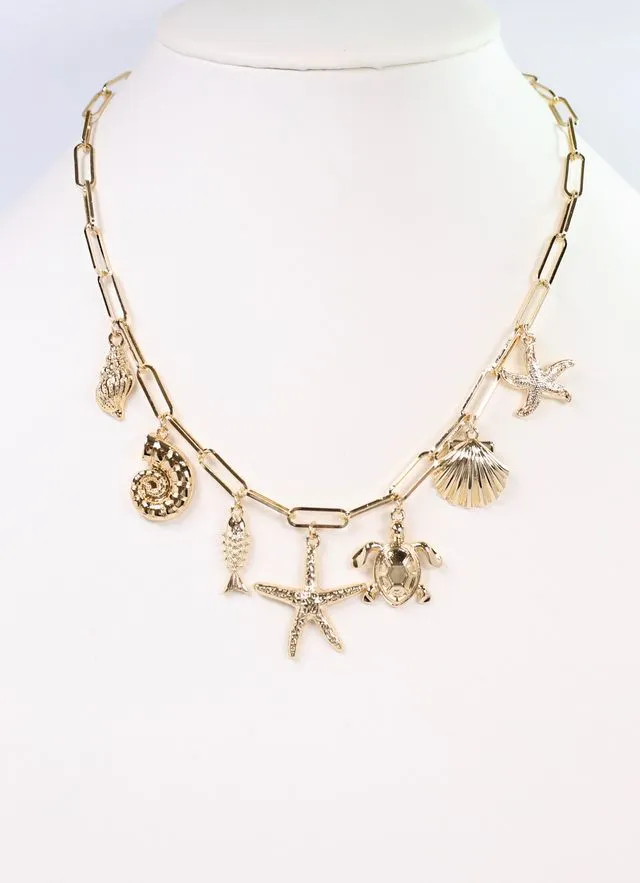 Gale Charm Necklace GOLD