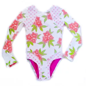 Girls Long Sleeve Coolie-Kini - Mango