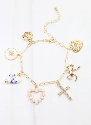 Goldbery Charm Bracelet Gold