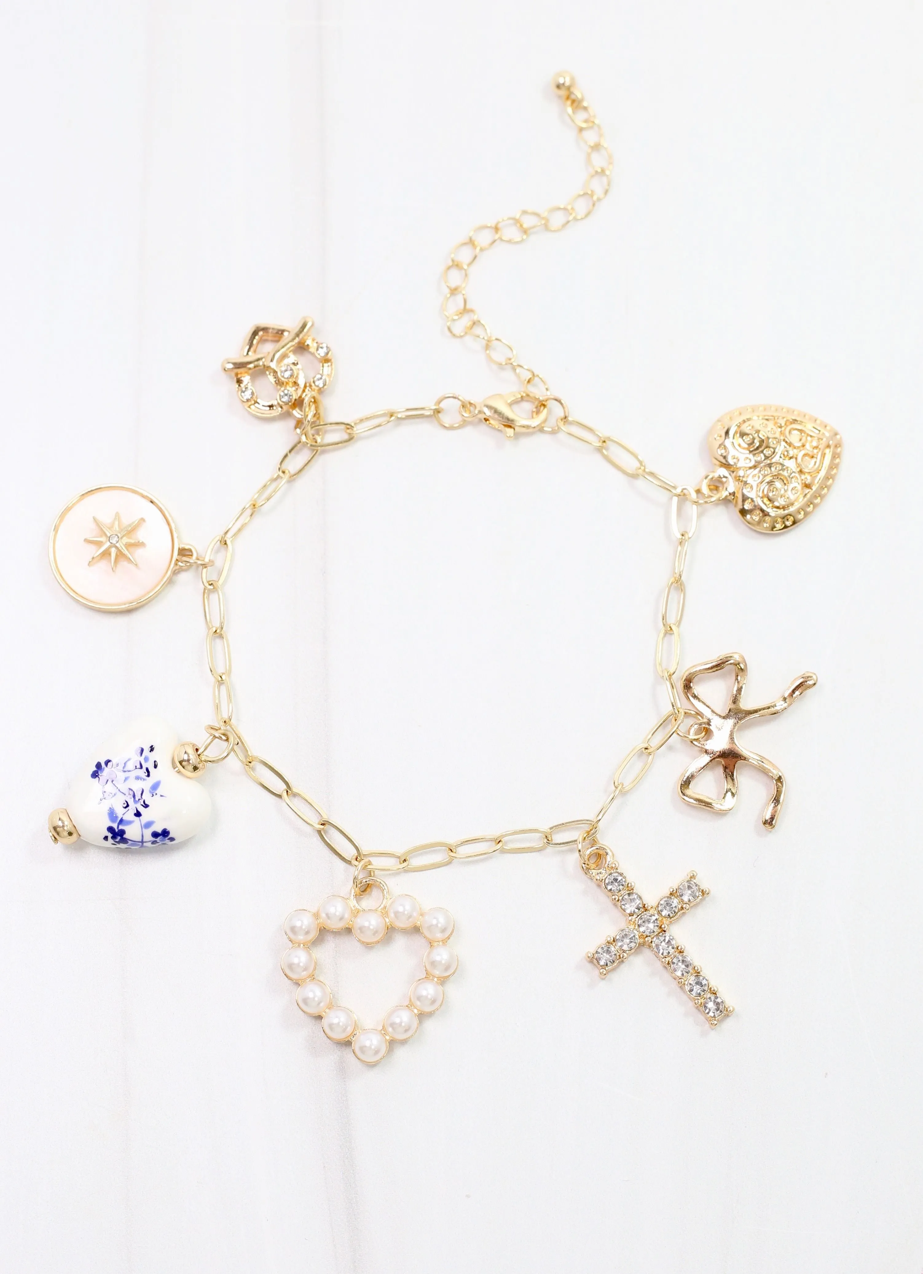 Goldbery Charm Bracelet Gold