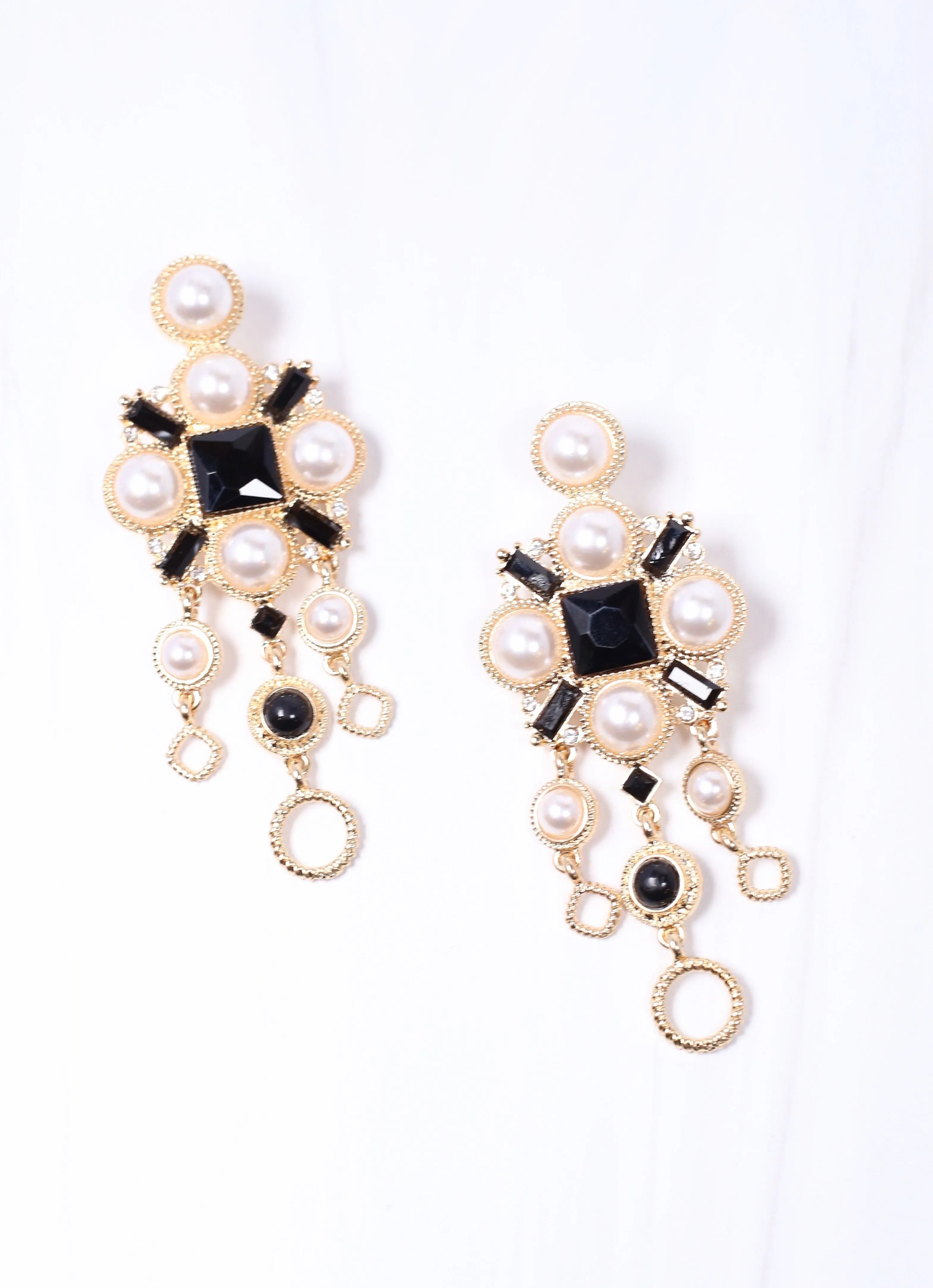 Gough Pearl Drop Earring BLACK
