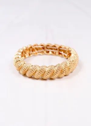 Governor Twisted Stretch Bracelet Gold