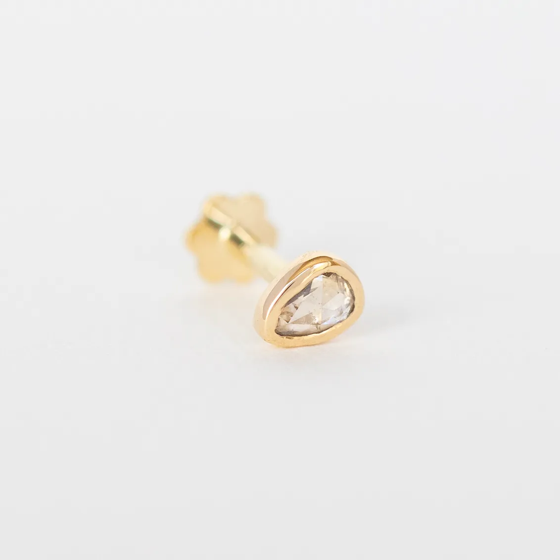 Grey Diamond Flat Back Stud
