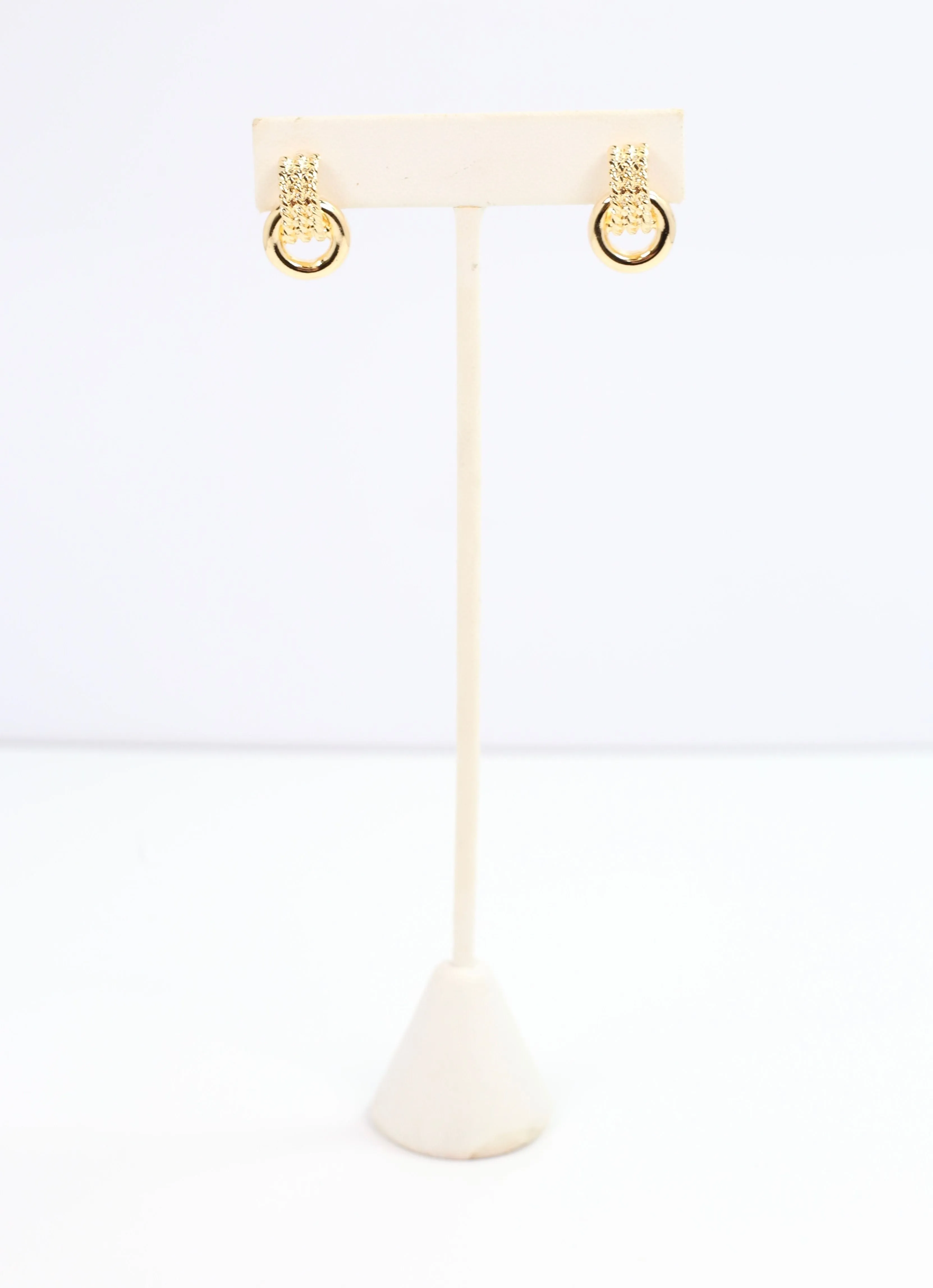 Groban Drop Earring Gold