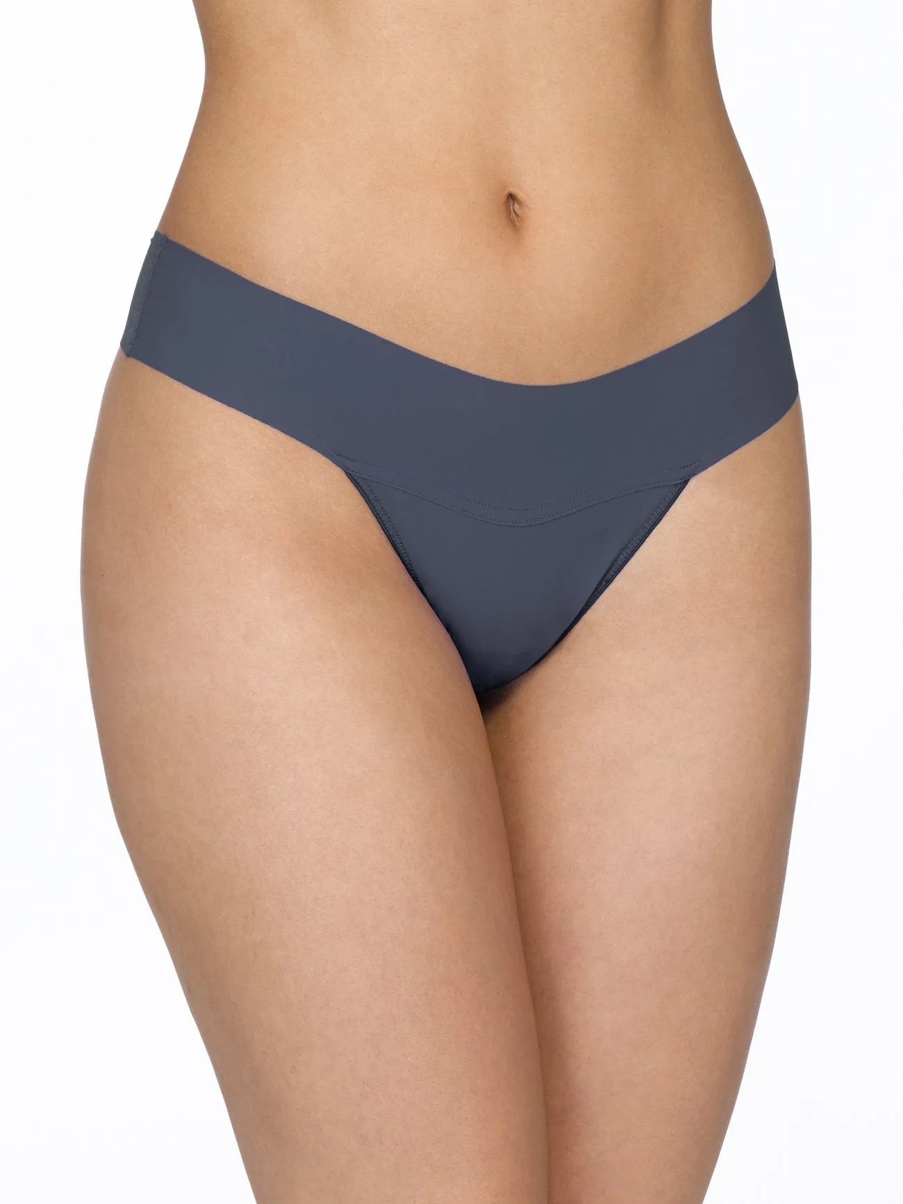 Hanky Panky Bare Natural Rise Thong - Granite