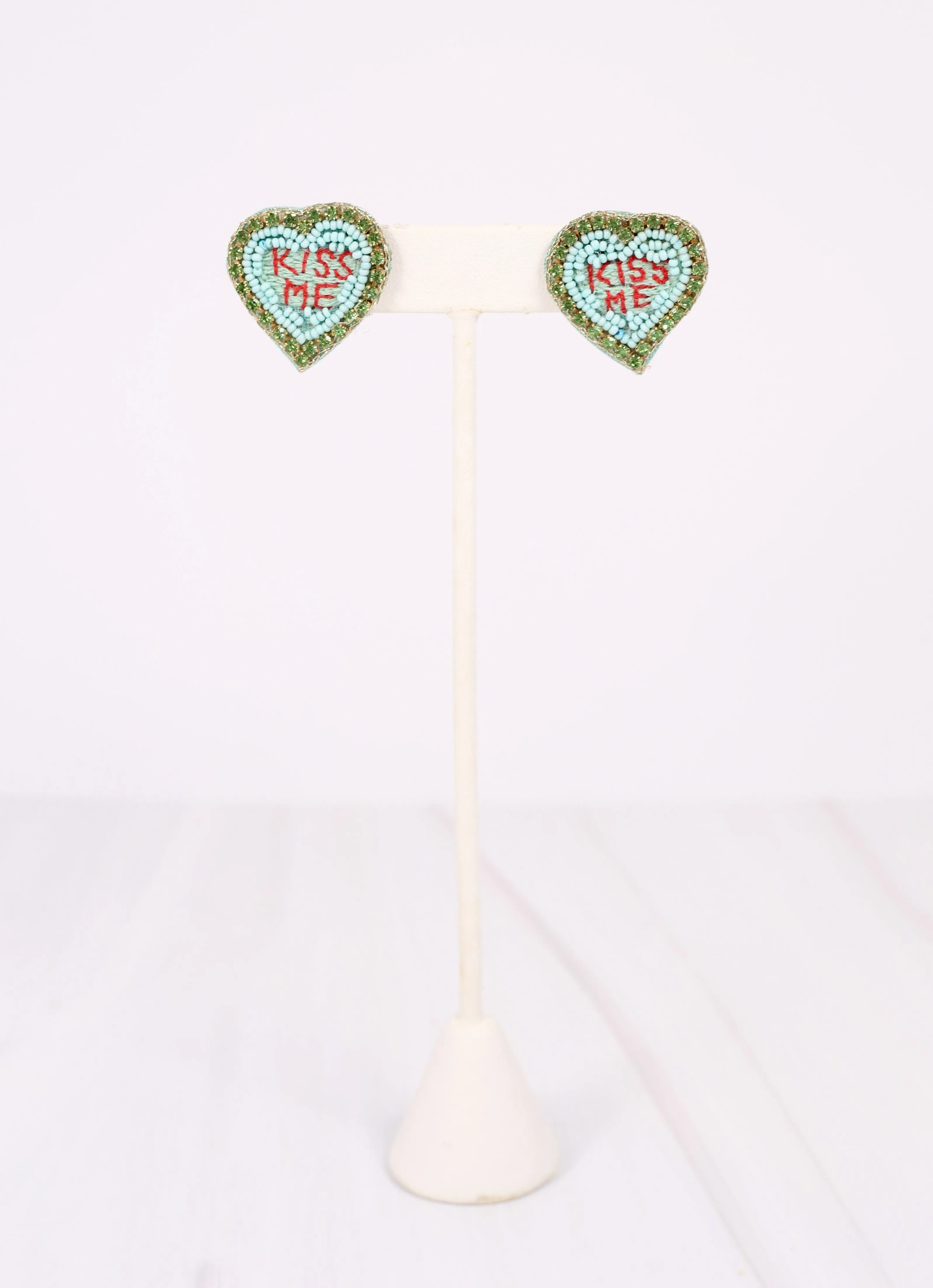 Heart Message Earring MINT