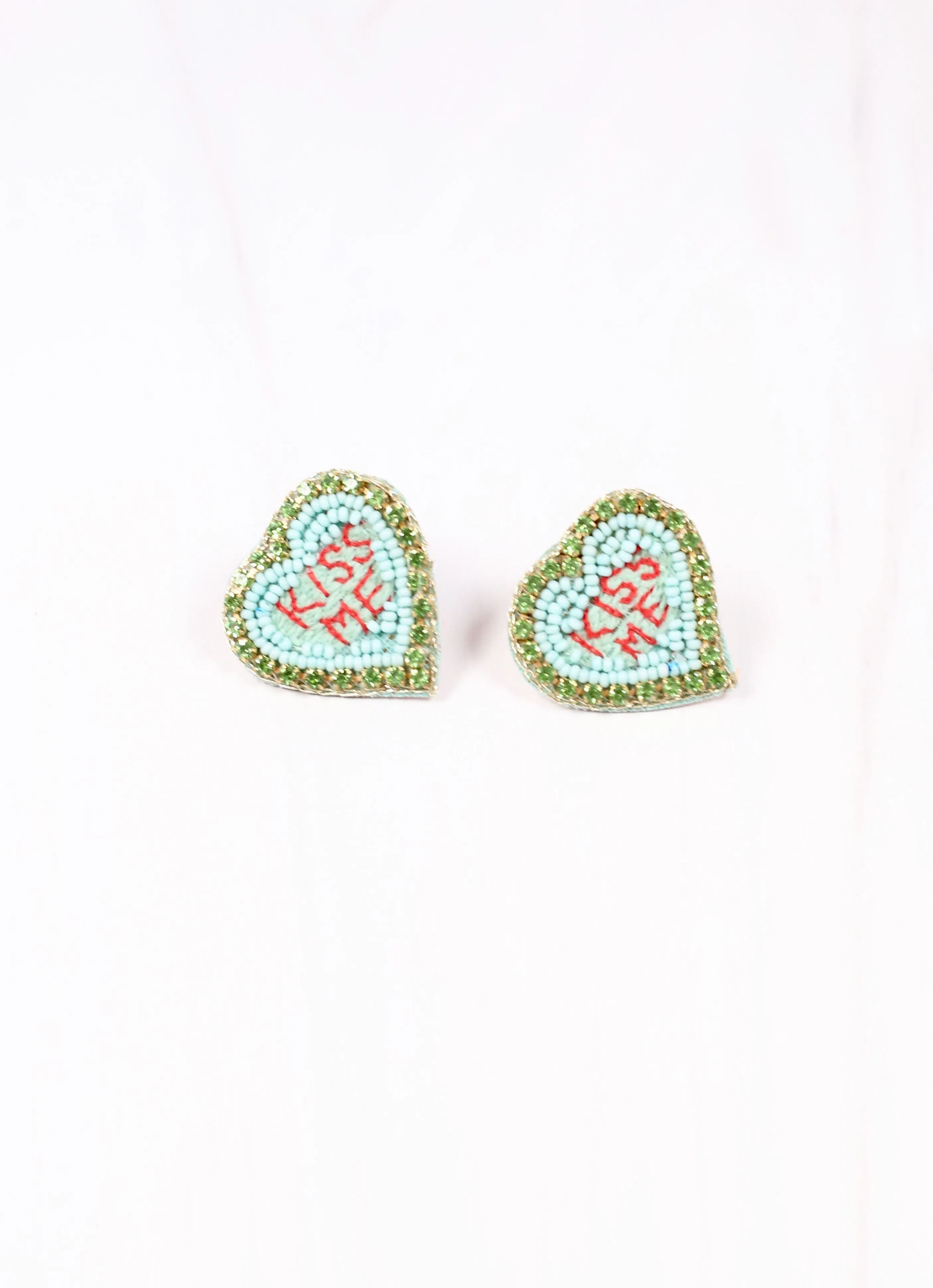 Heart Message Earring MINT