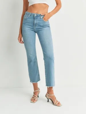 High Rise Vintage Cropped Flare Jeans