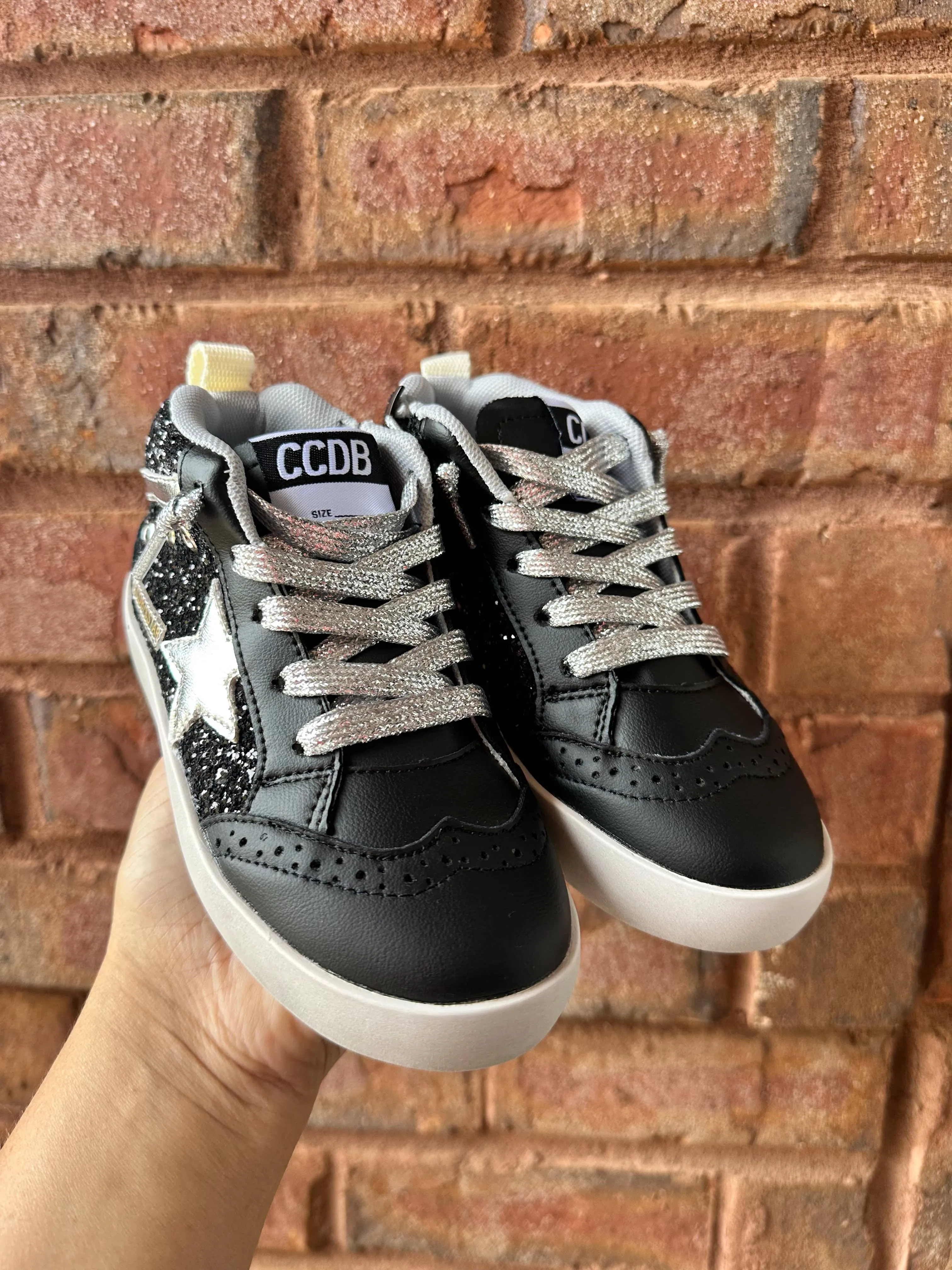 High Top Black Star Sneaker