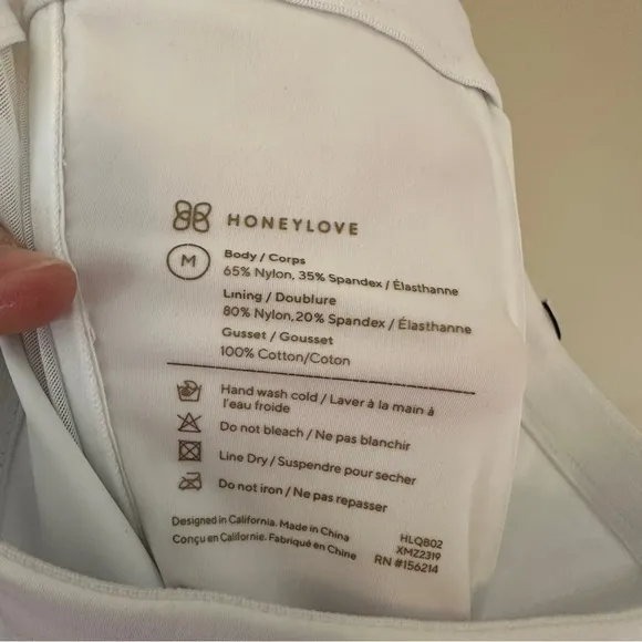 Honeylove Queen Brief White Size M NWT