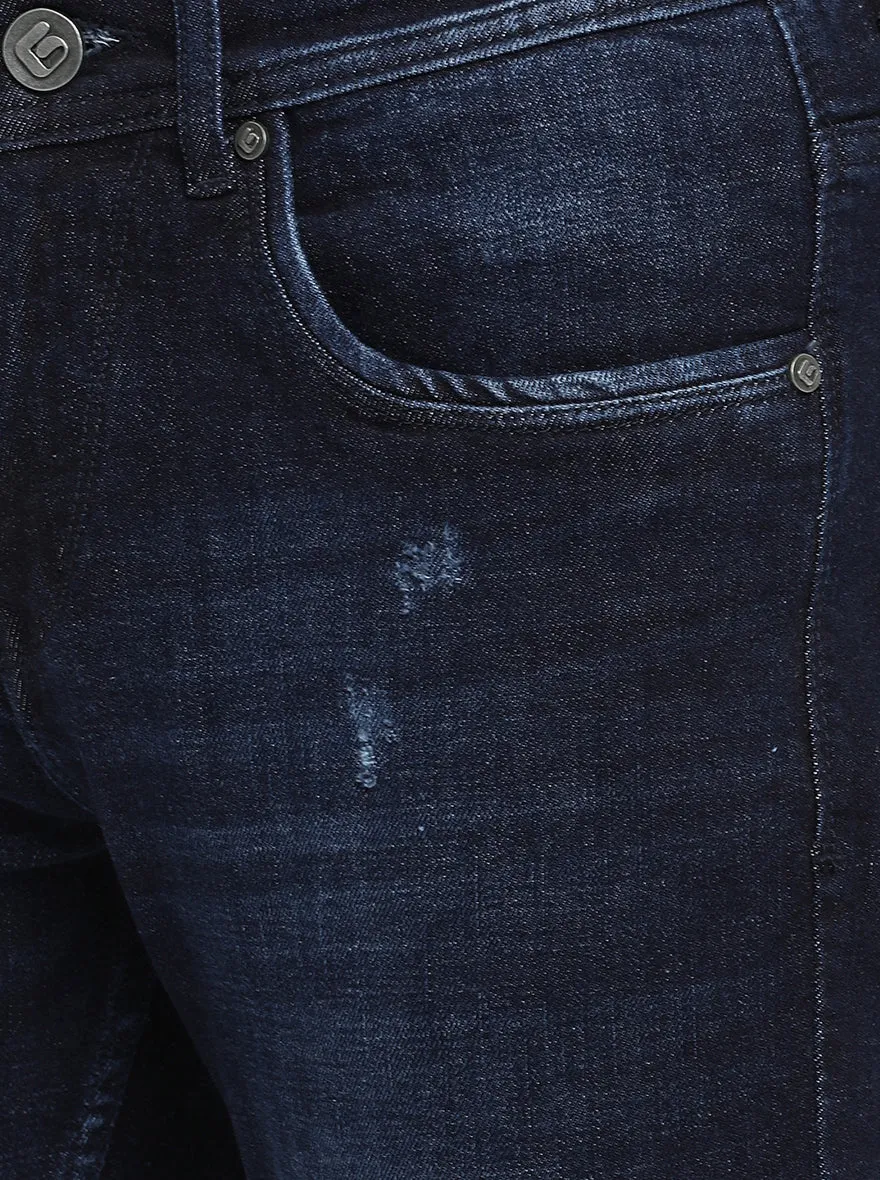 Indigo Blue Washed Narrow Fit Jeans | Greenfibre