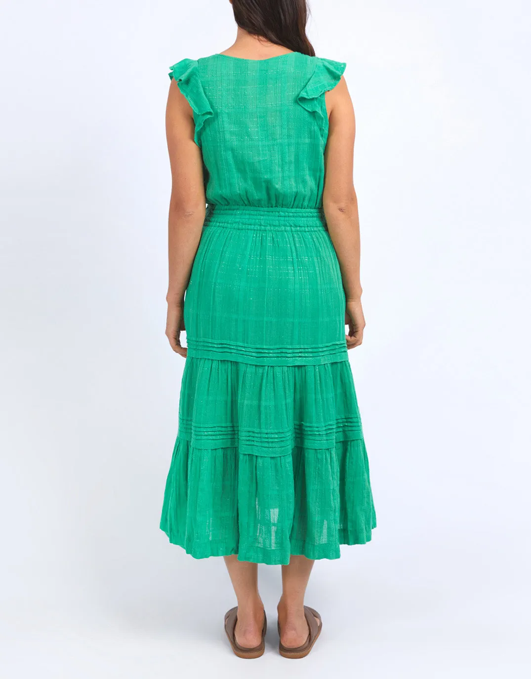 Isabella Midi Dress - Greenbriar