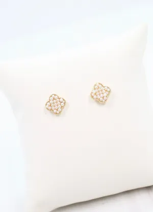 Jackee Pearl Clover Earring IVORY