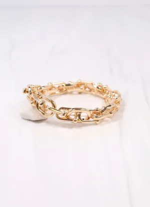 Jaime Metal Link Bracelet Gold