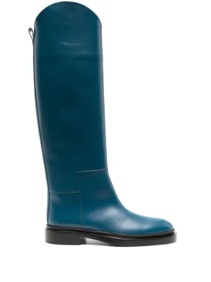 Jil Sander knee-high leather boots