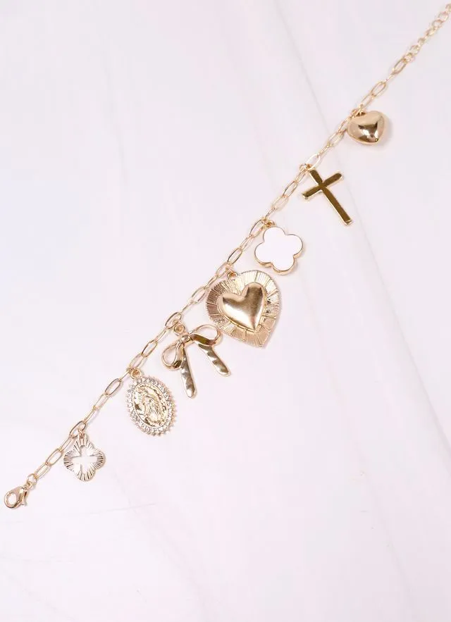 Kennie Charm Bracelet GOLD