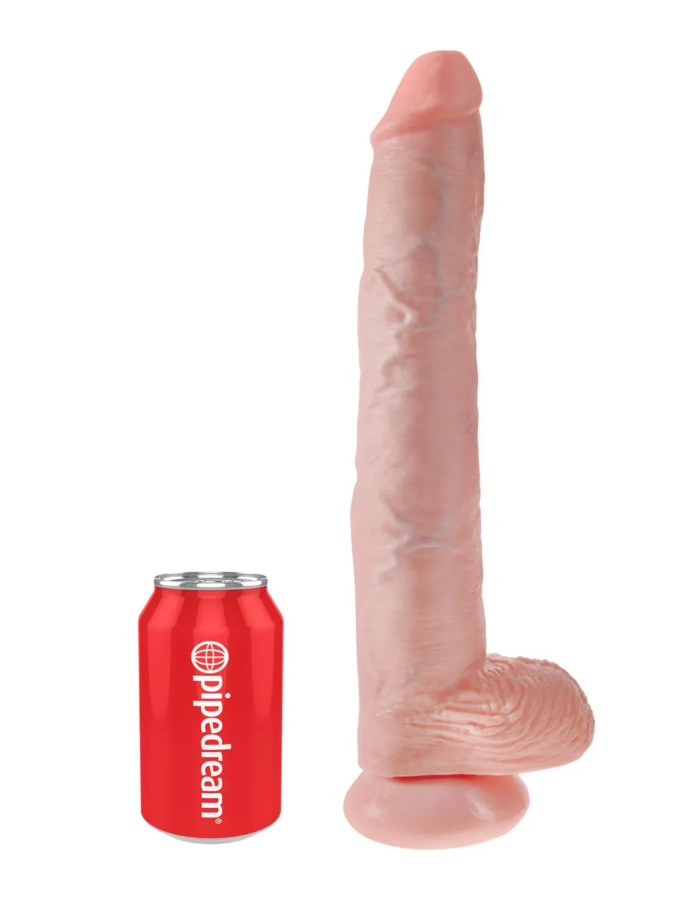 King Cock 14" Cock With Balls - Light