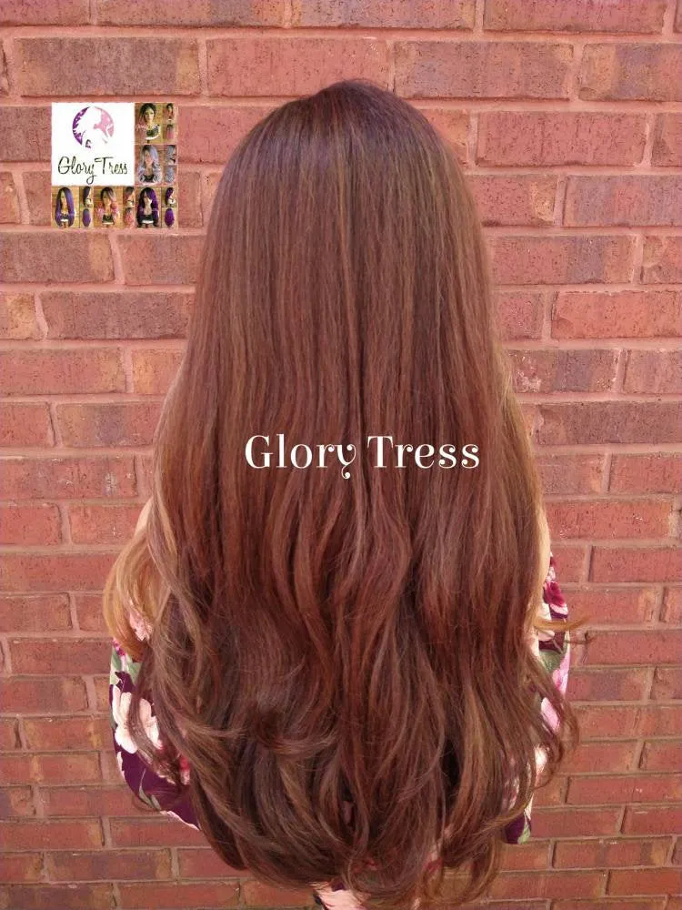 Kinky Loose Wave Wig - Lace Front Wig - Natural Yaki Straight Wig - Glory Tress - Ombre Blonde Wig - African American Wig -