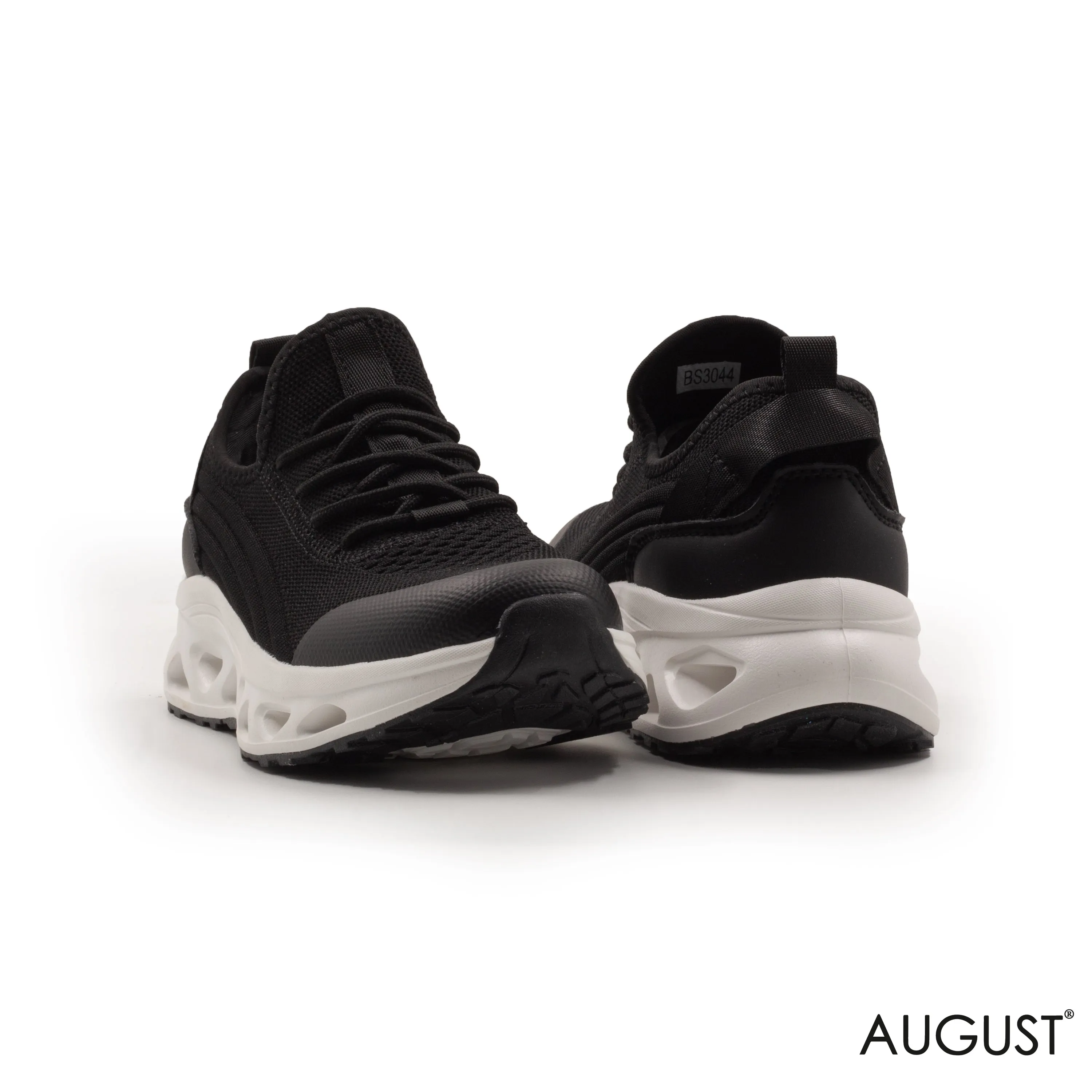 KNIT UPPER SNEAKERS CUSHIONED MIDSOLE, RUBBER OUTSOLE