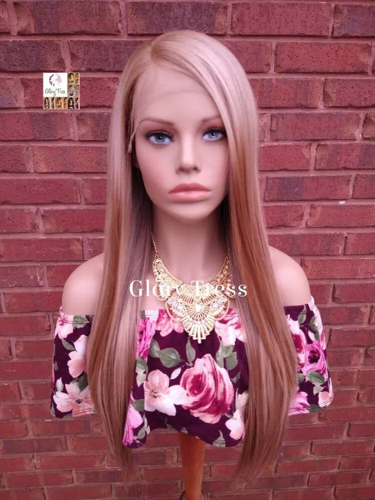 Lace Front Wig, Ombre Blonde Wig, Straight Wig, Blonde Wig, Glory Tress Wigs //AWESOME