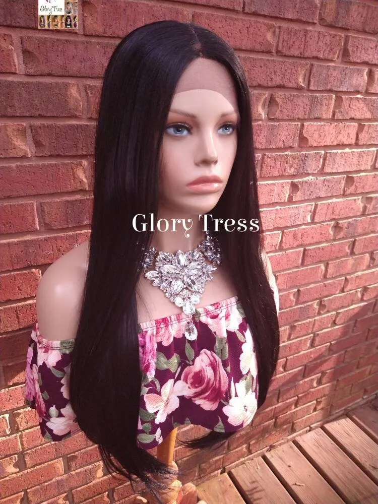 Lace Front Wig, Straight Lace Front Wig, Black Wig, Glory Tress Wigs, Lace Part Wig, New Arrival // FLAWLESS