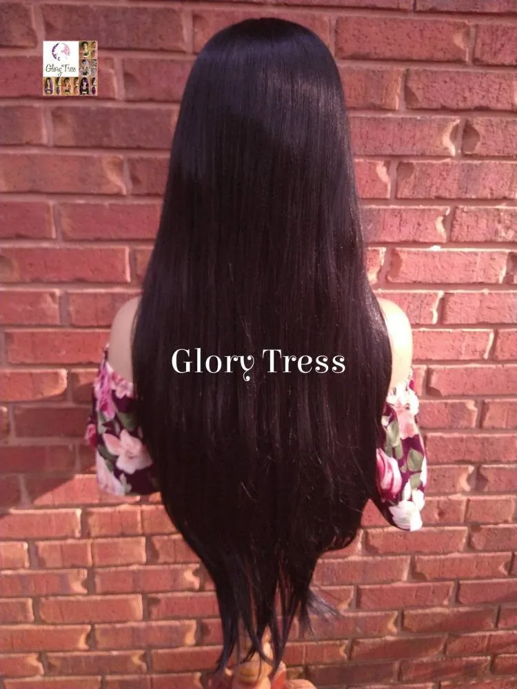 Lace Front Wig, Straight Lace Front Wig, Black Wig, Glory Tress Wigs, Lace Part Wig, New Arrival // FLAWLESS