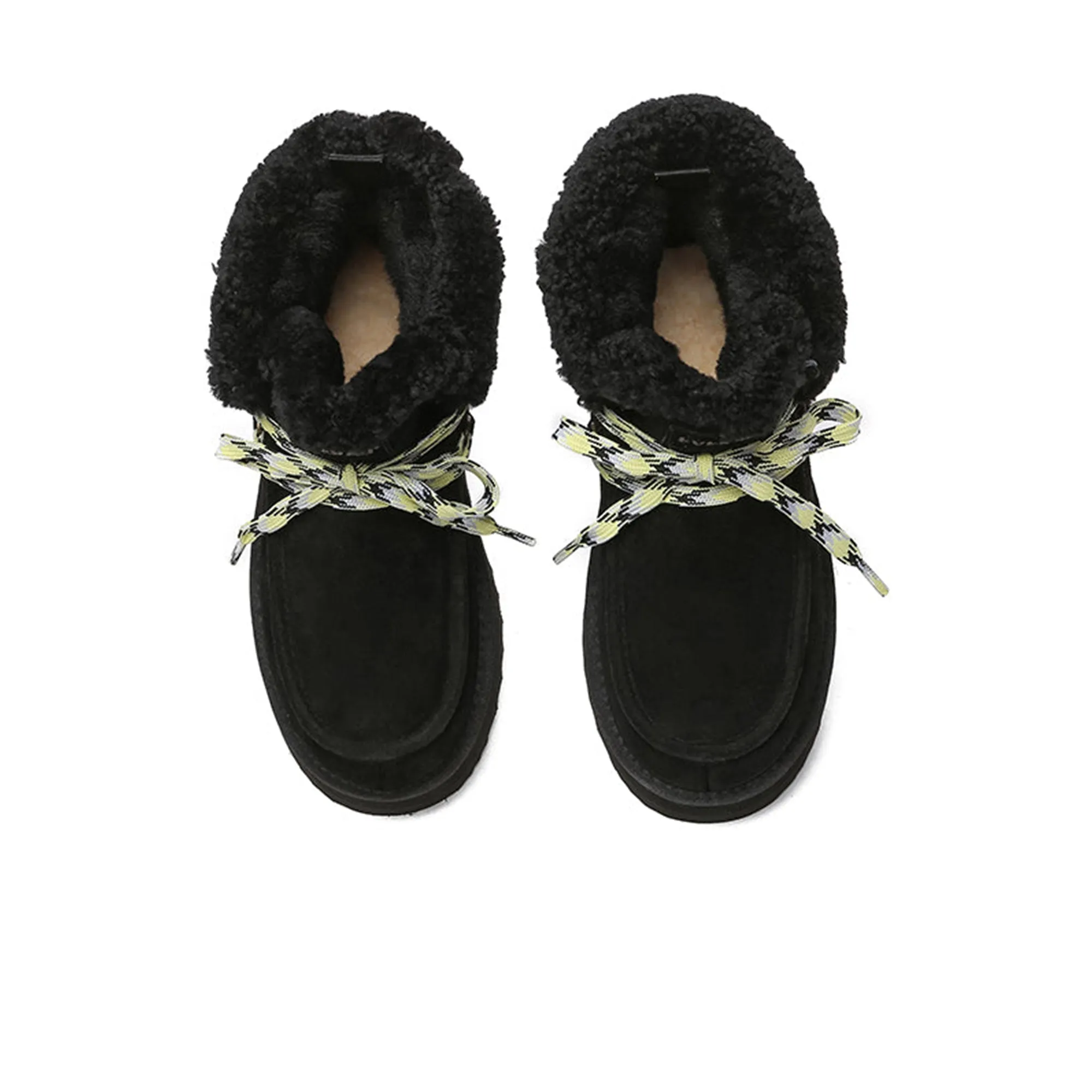 Lace-up Ankle Platform Boots