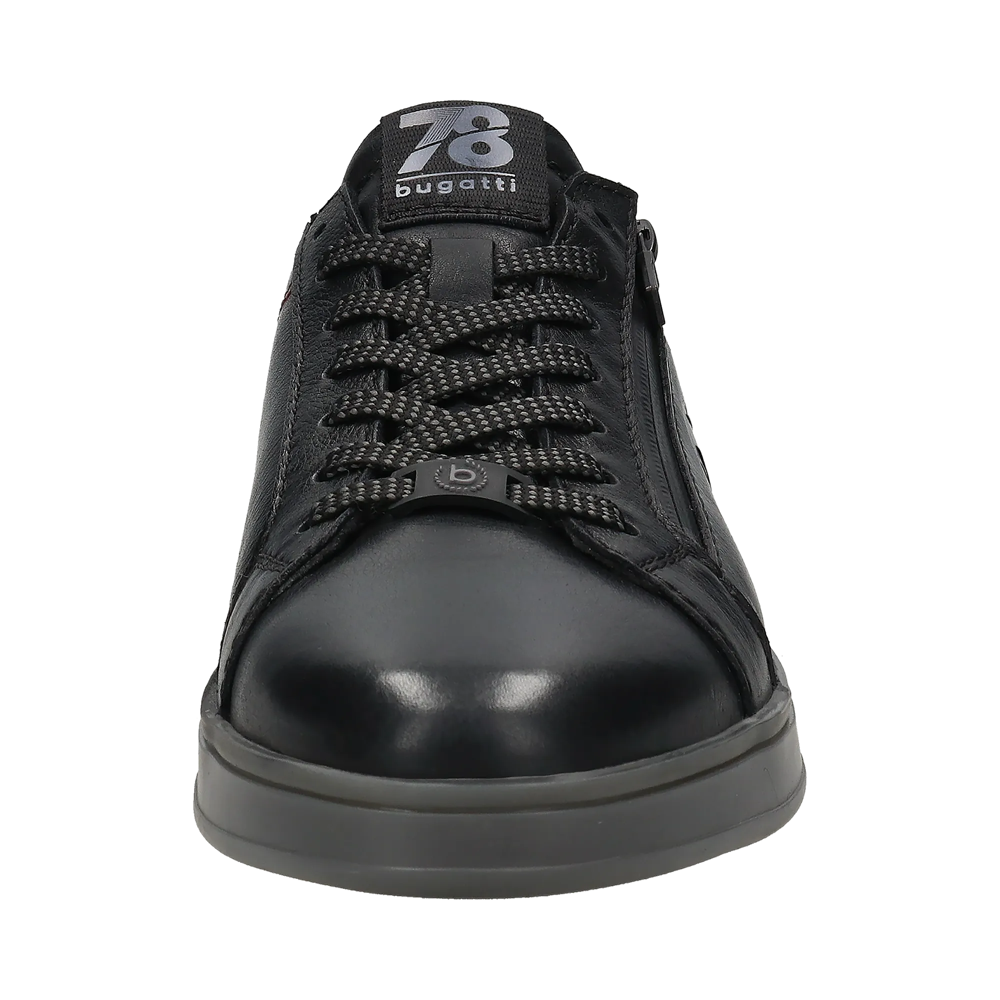 Leder Sneaker schwarz