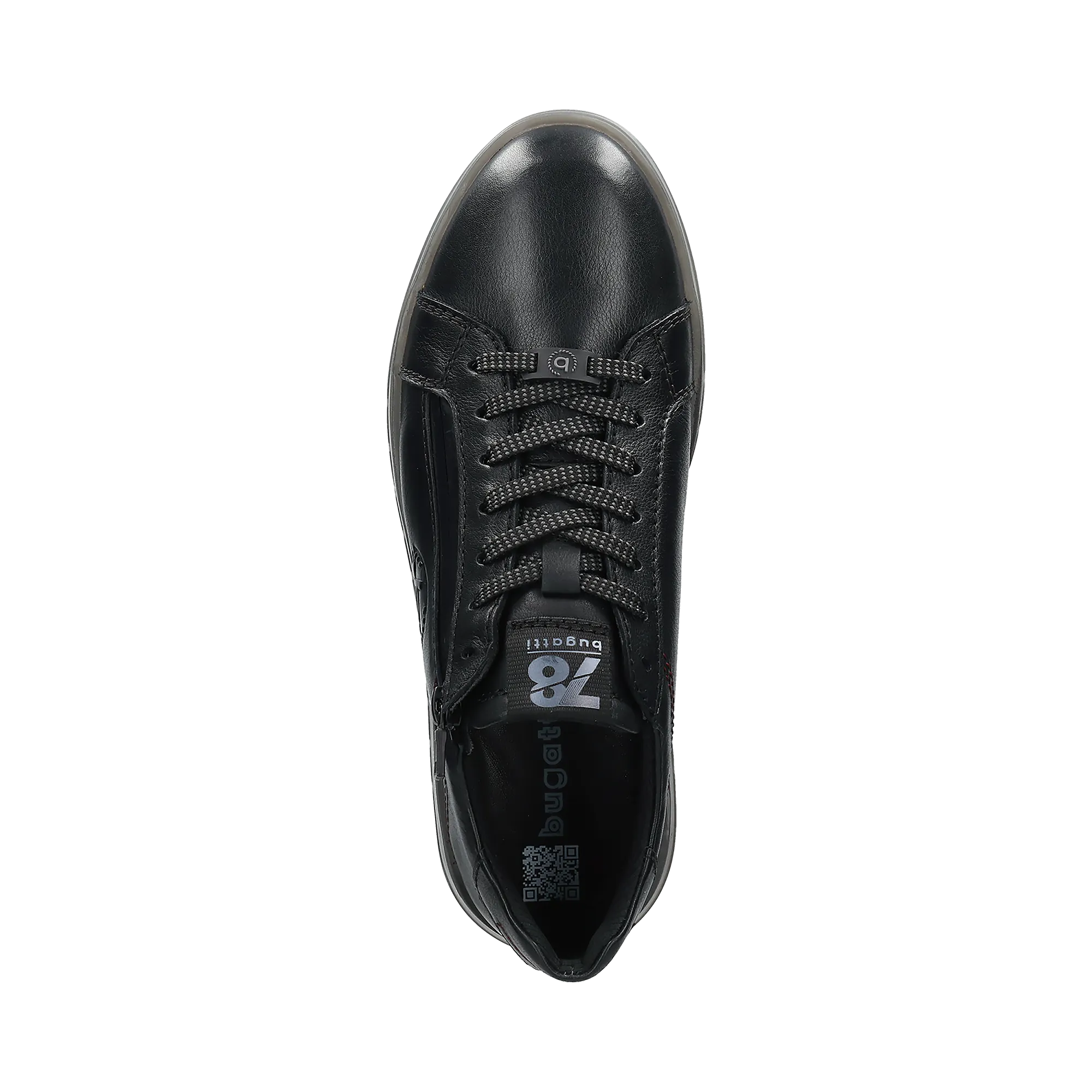 Leder Sneaker schwarz