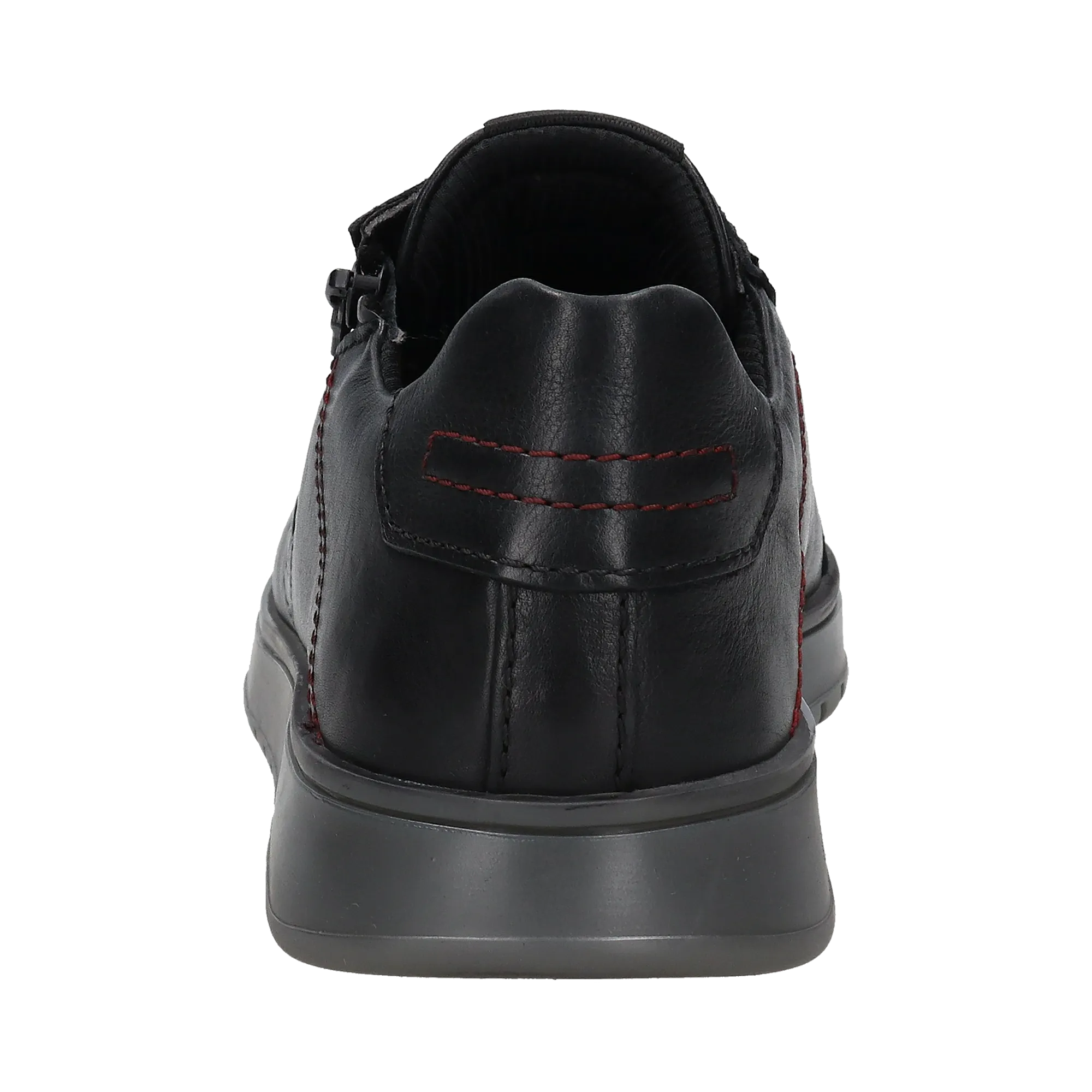 Leder Sneaker schwarz