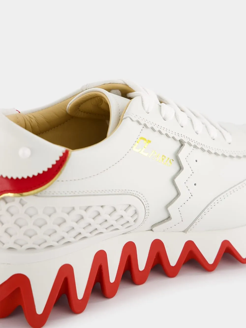 Loubishark Leather Low-Top Sneakers