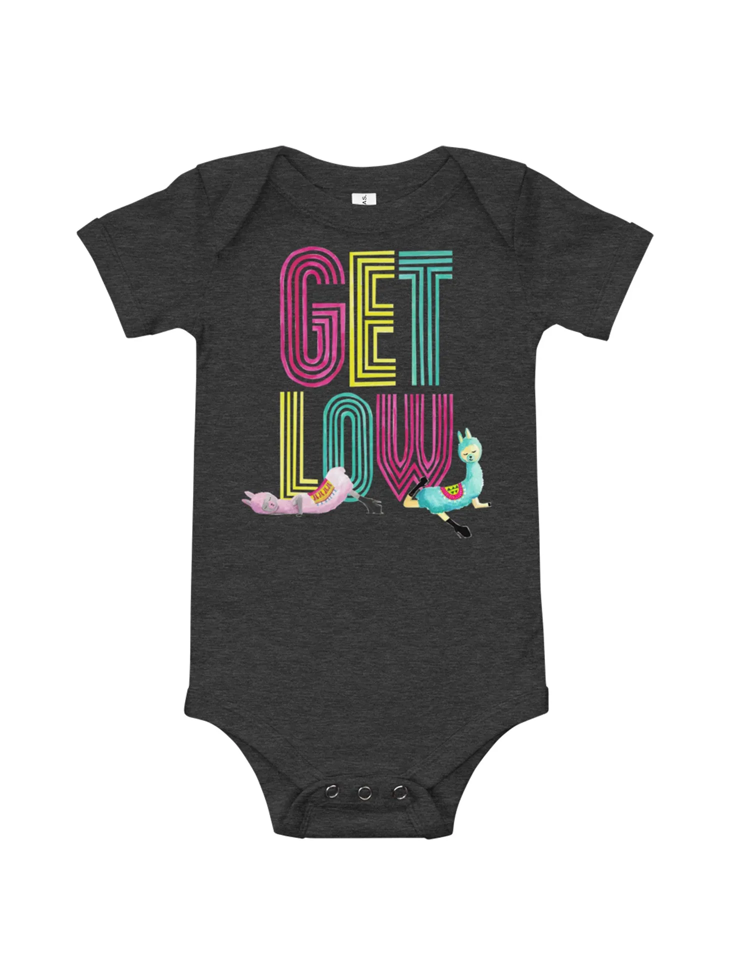 Low Flow Llamas Baby Short Sleeve One Piece