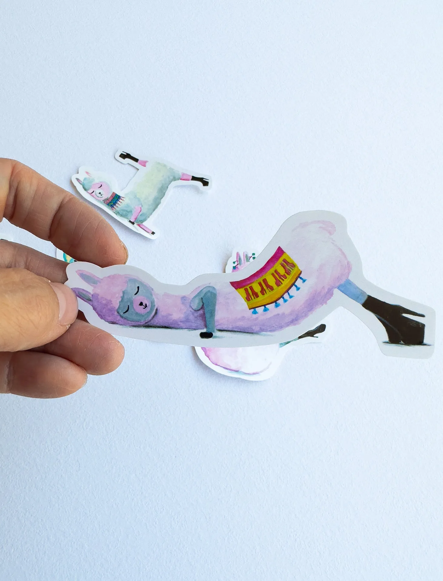 Low Flow Llamas Stickers Set of 4