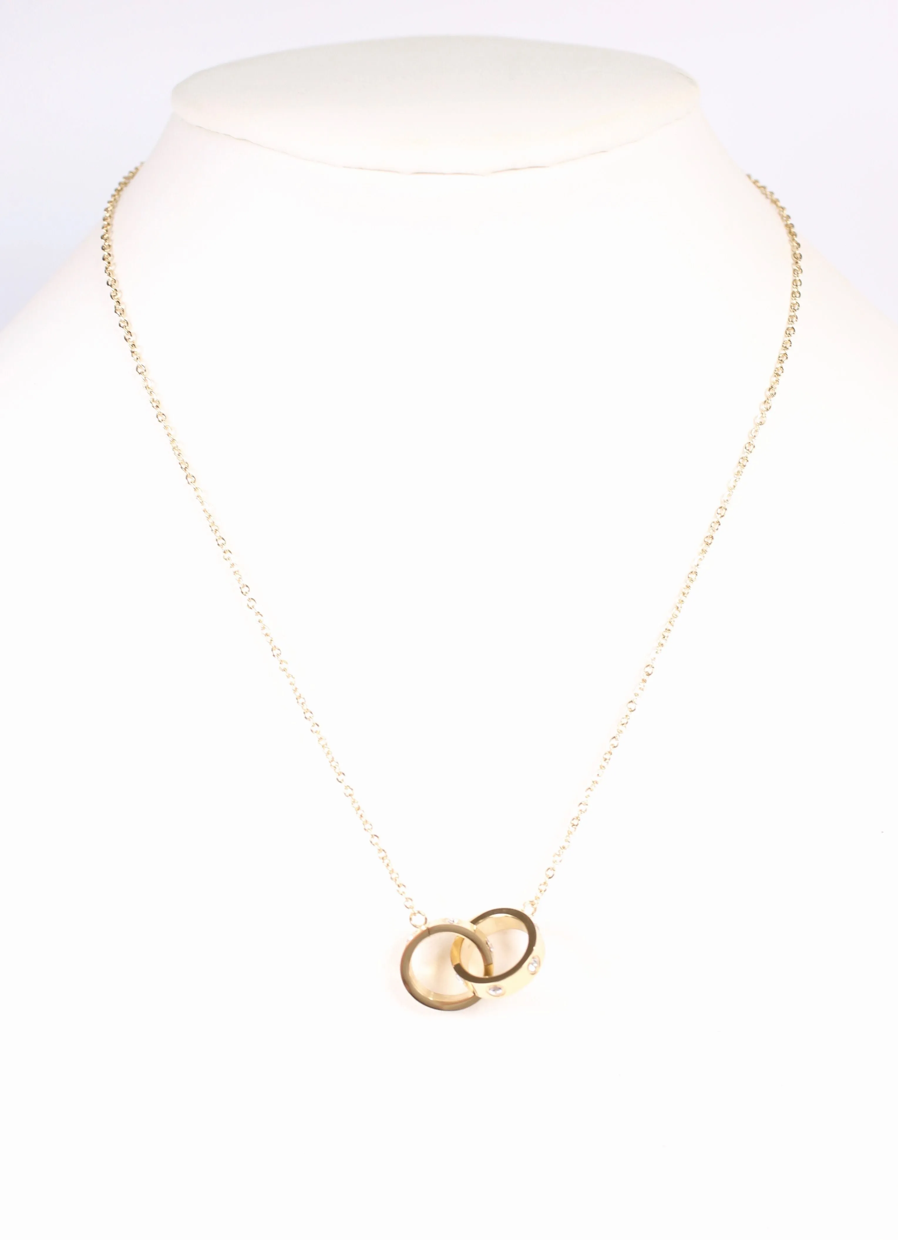 MacIntyre CZ Circles Necklace GOLD