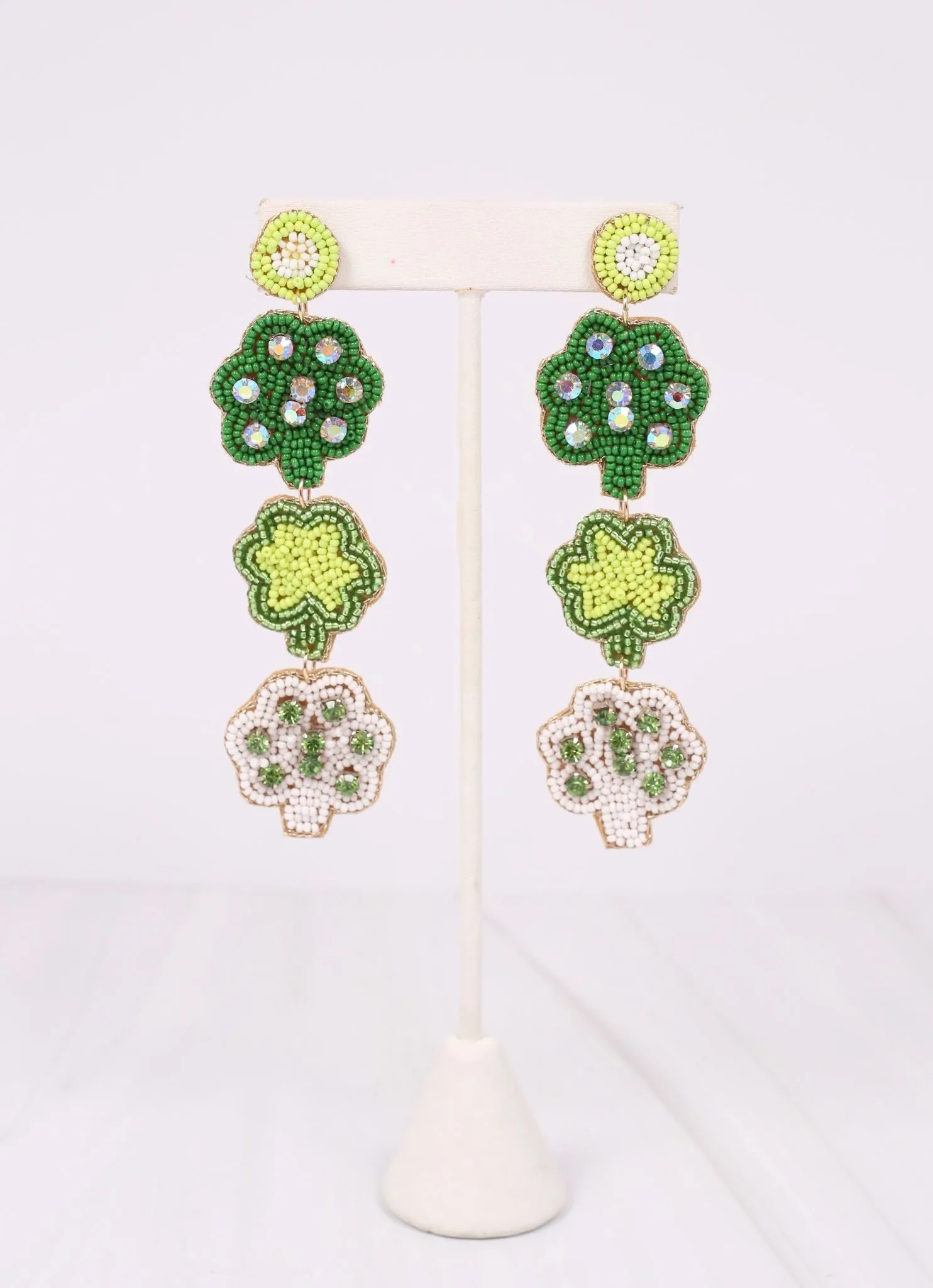 Magic Shamrock Drop Earring GREEN