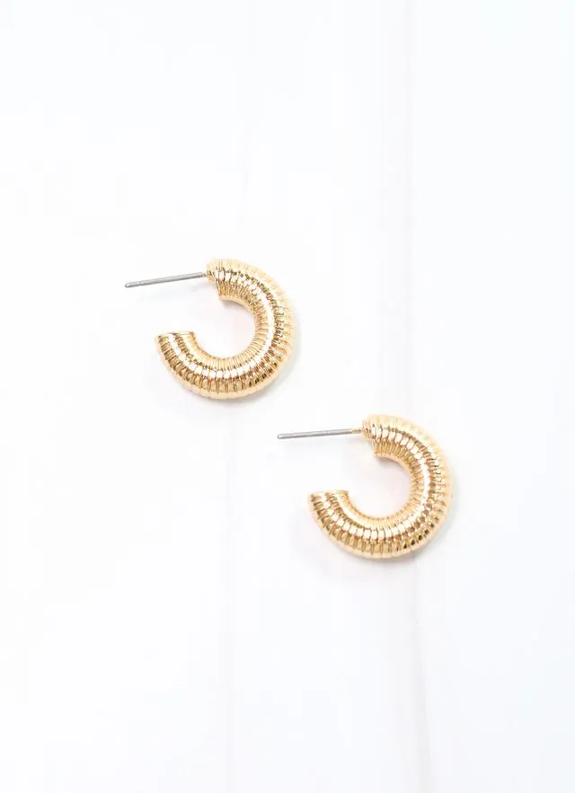 Malina Hoop Earring Gold