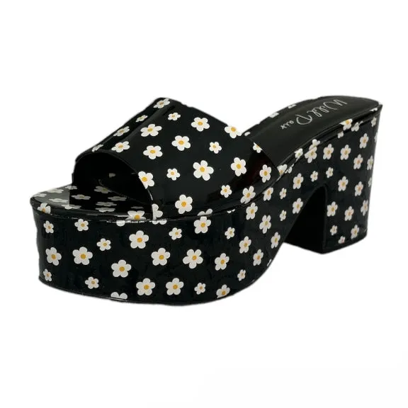 MELBORNEP Women's Platform Block Heel Slide Sandals