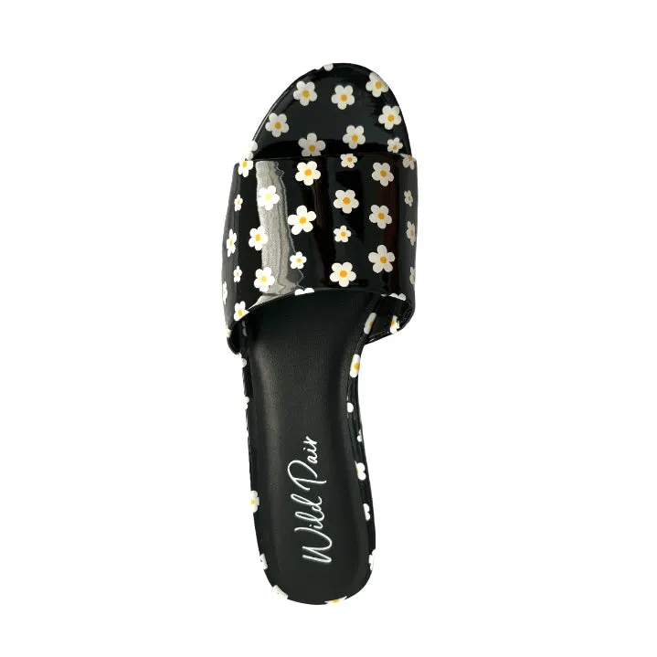 MELBORNEP Women's Platform Block Heel Slide Sandals