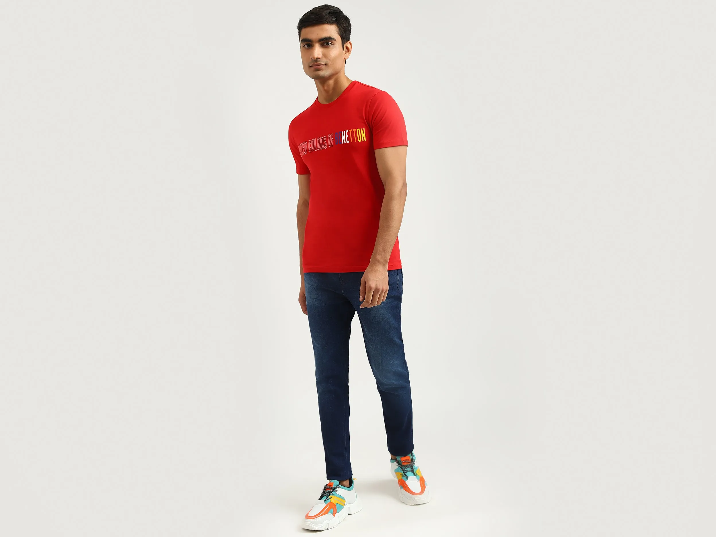 Men Solid Low Crotch Jeans