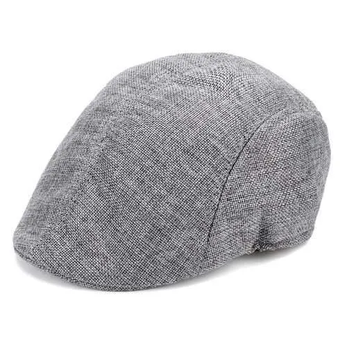 Mens Herringbone Flat Hat Peaked Racing Country Golf Newsboy Beret Cap