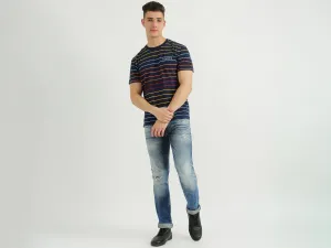 Mens Short Sleeve Stripe T-Shirt