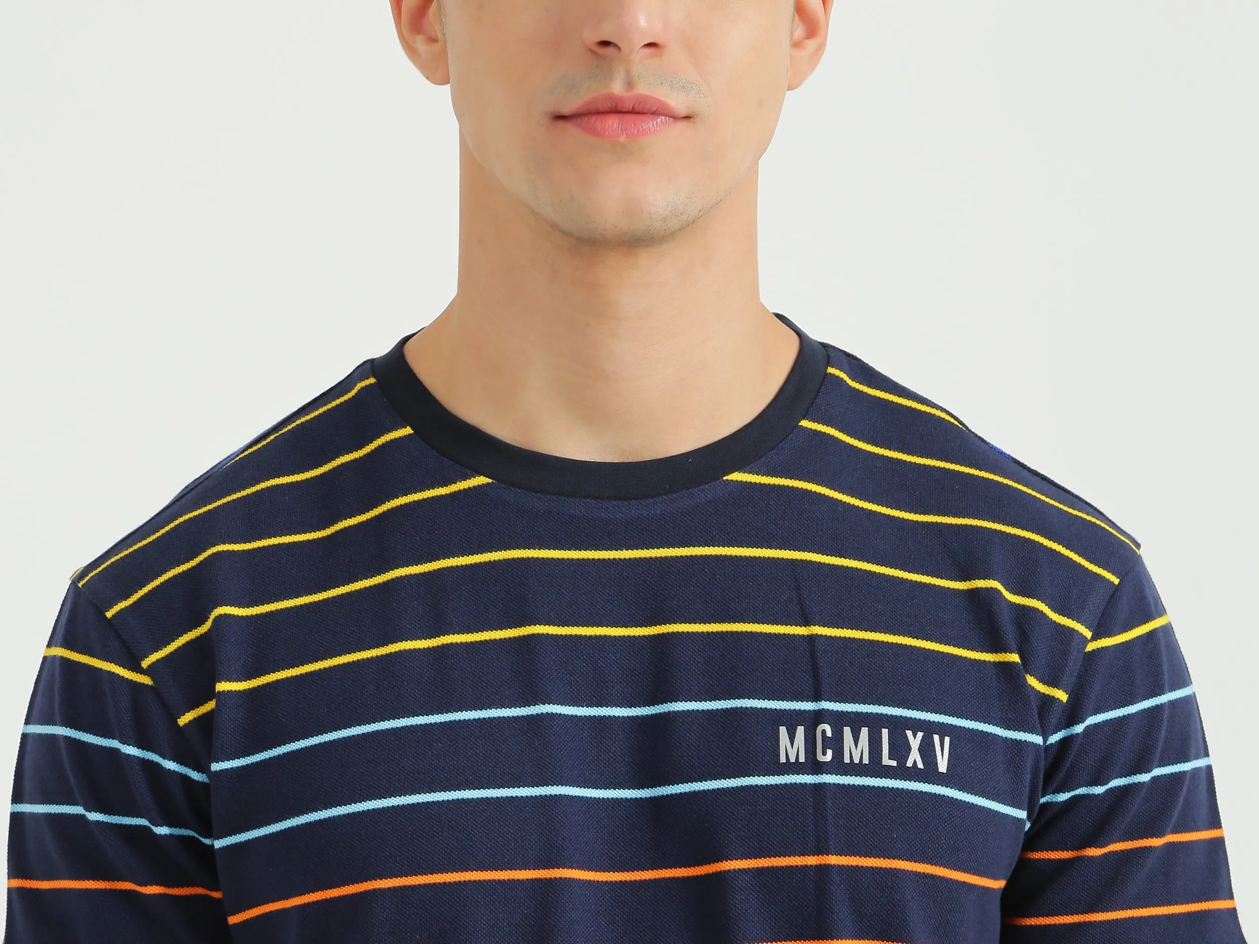 Mens Short Sleeve Stripe T-Shirt