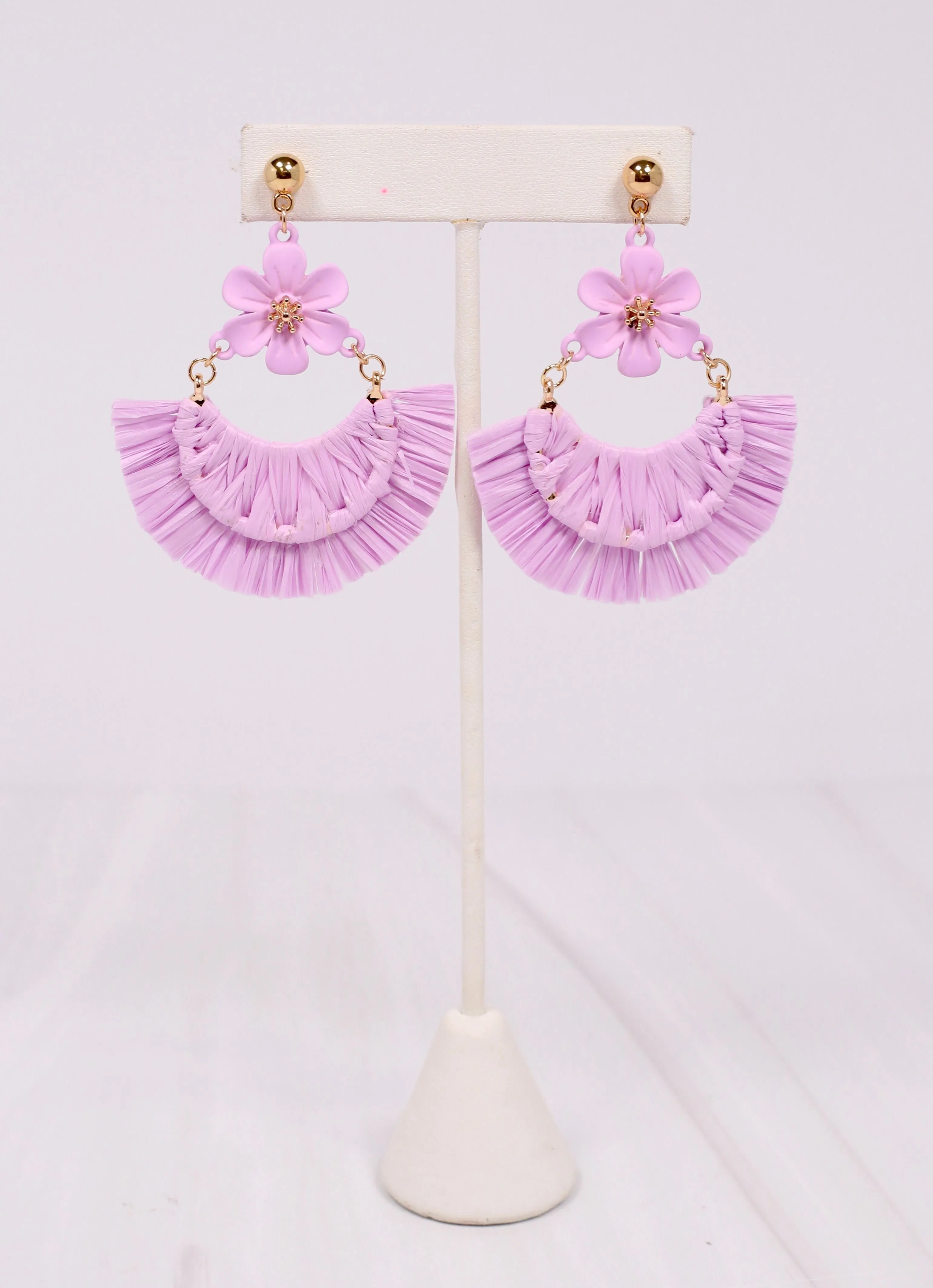 Mixon Flower Drop Earring LAVENDER