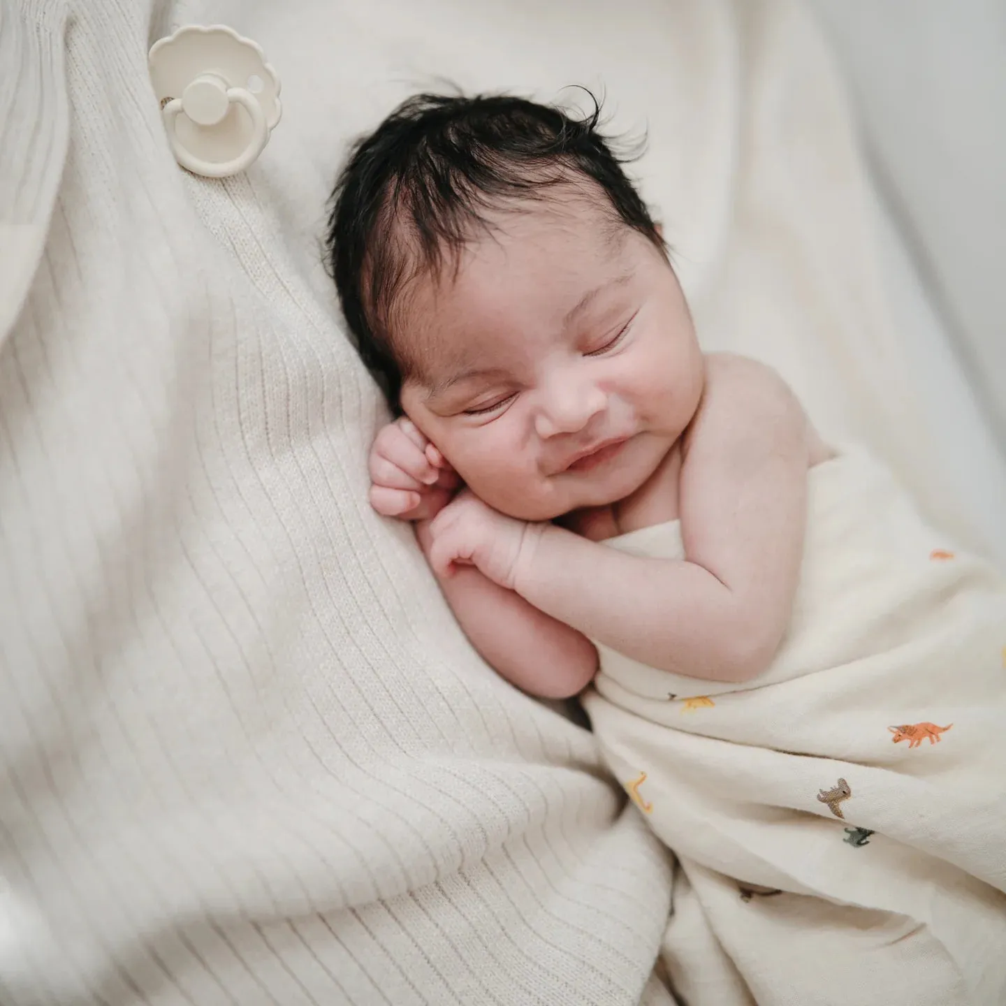 Muslin Swaddle Blanket (Dinosaurs)