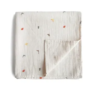 Muslin Swaddle Blanket (Dinosaurs)