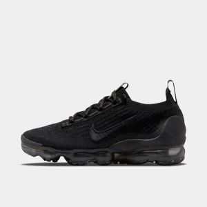 Nike Women's Vapormax 2021 Flyknit Black / Black - Metallic Silver