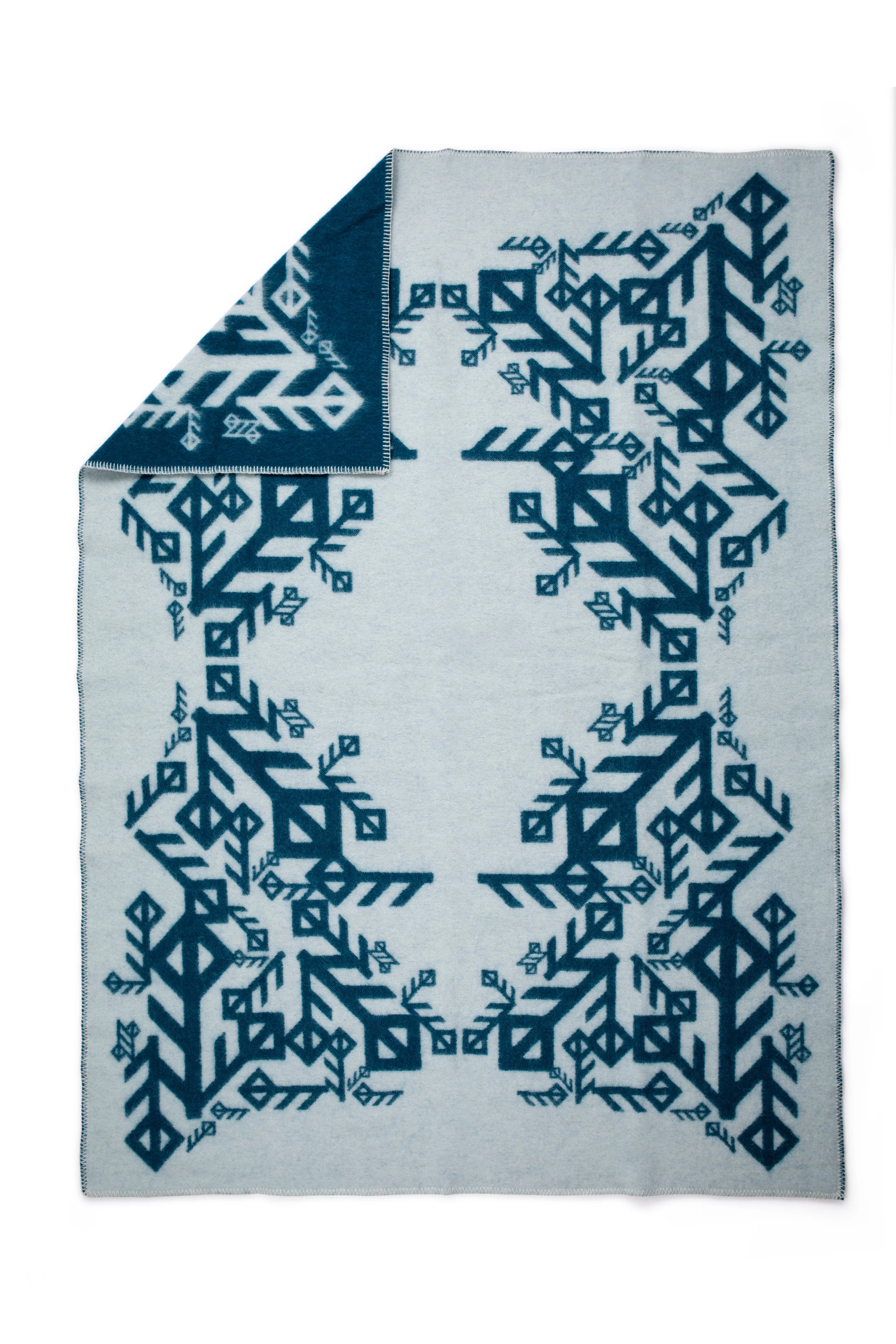 Nordic Love Wool Blanket - Light Grey