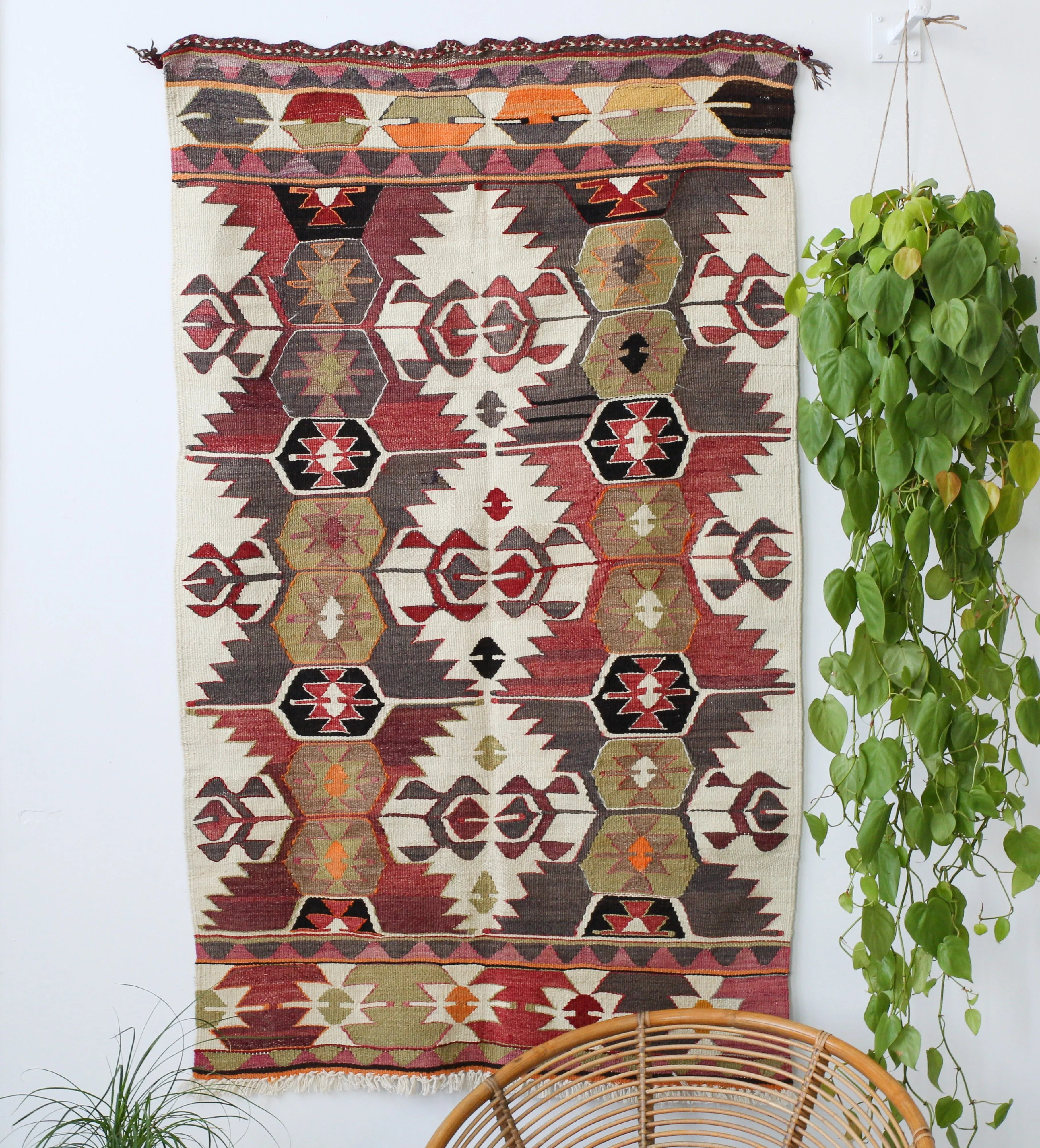 Old Turkish Anatolian Kilim Rug