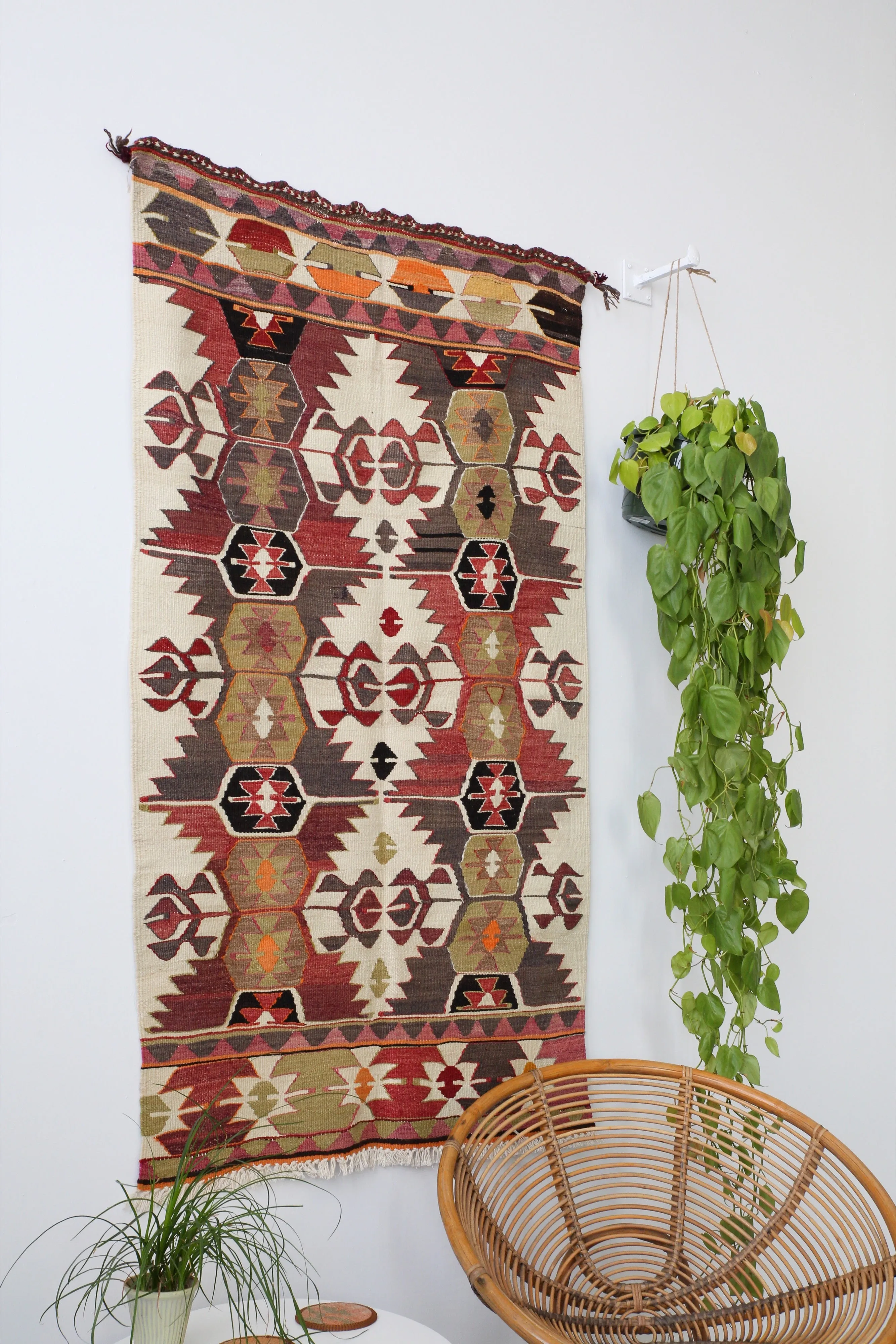 Old Turkish Anatolian Kilim Rug